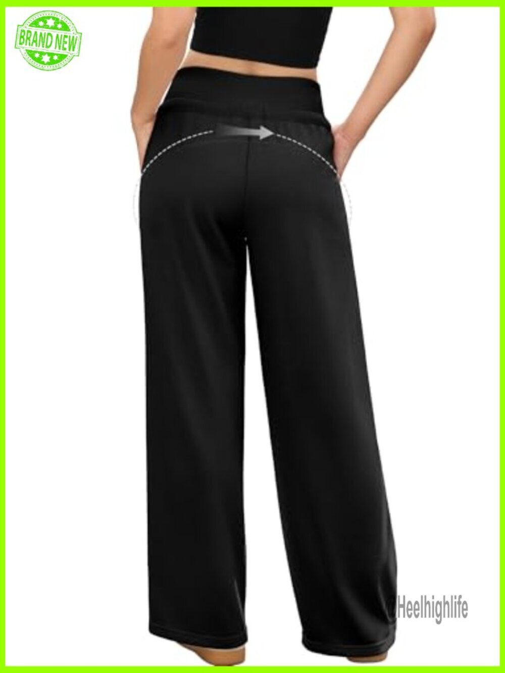 Wide Leg Sweatpants Low Rise Baggy Joggers Drawstring Athletic Pockets - Picture 2 of 7